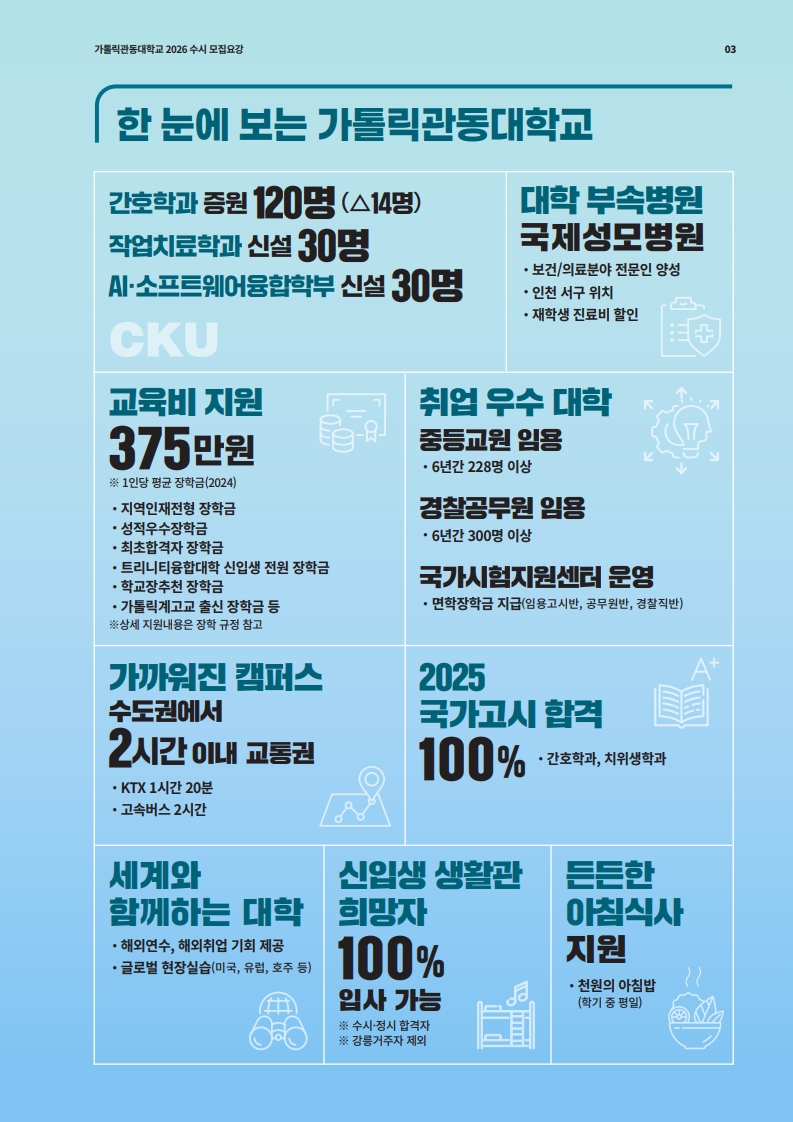 관동대학교 책자